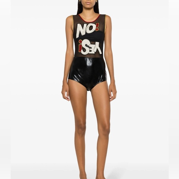 BRIGITTE- NWT- size P- Graphic Swimsuit (could also pass as a body suit) - Picture 2 of 6